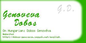 genoveva dobos business card